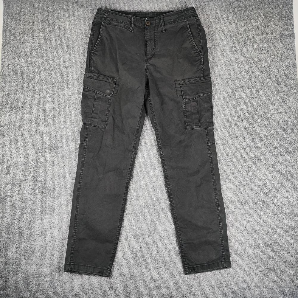 American Eagle Outfitters Cargo Pants Mens 32x30 Gray Stretch Straight Leg